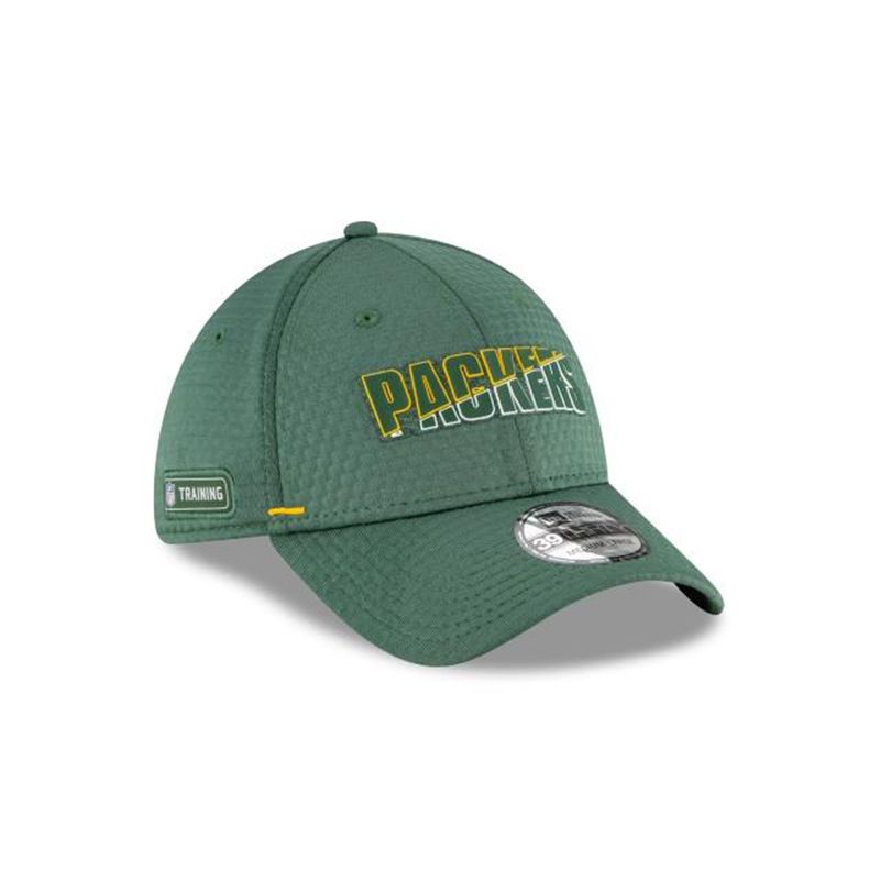 NFL Green Bay Packers Official Summer Sideline 39Thirty Stretch Fit (EVT6039) - Green New Era Caps